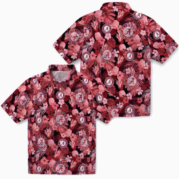 alabama-crimson-tide-floral-pineapple-crimson-hawaiian-shirt-high-quality alabama crimson tide floral pineapple crimson hawaiian shirt high quality
