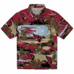 Arizona Cardinals Hawaiian Shirt - Palm Horizon Red 1 arizona-cardinals-palm-horizon-red-hawaiian-shirt-best-selling
