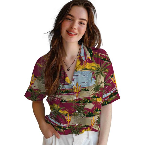 arizona-state-sun-devils-palm-horizon-maroon-hawaiian-shirt-latest-model arizona state sun devils palm horizon maroon hawaiian shirt latest model