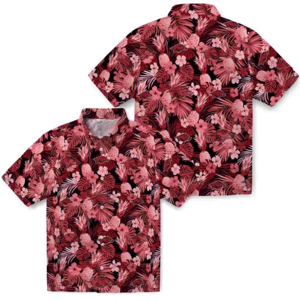 arkansas-razorbacks-floral-pineapple-red-hawaiian-shirt-high-quality arkansas razorbacks floral pineapple red hawaiian shirt high quality