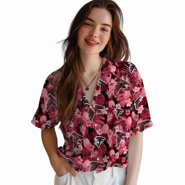 atlanta-falcons-floral-pineapple-red-hawaiian-shirt-latest-model atlanta falcons floral pineapple red hawaiian shirt latest model