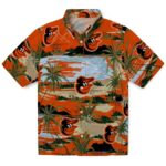Baltimore Orioles Hawaiian Shirt - Palm Horizon Orange 1 baltimore-orioles-palm-horizon-orange-hawaiian-shirt-best-selling