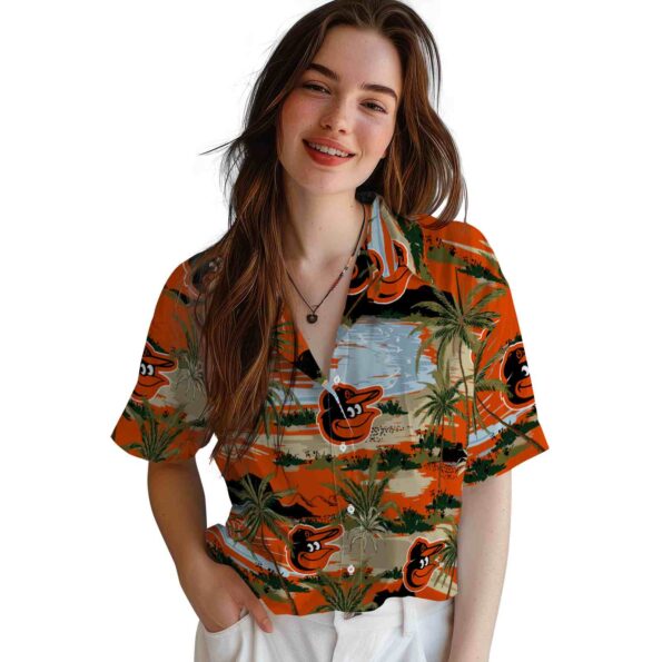 baltimore-orioles-palm-horizon-orange-hawaiian-shirt-latest-model baltimore orioles palm horizon orange hawaiian shirt latest model