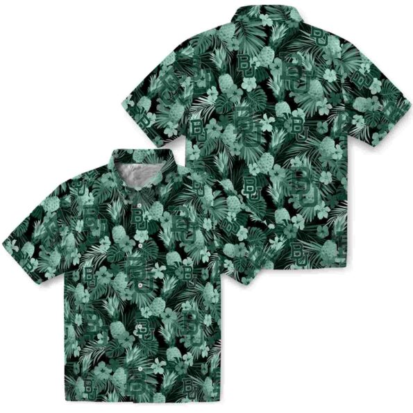 baylor-bears-floral-pineapple-green-hawaiian-shirt-high-quality baylor bears floral pineapple green hawaiian shirt high quality