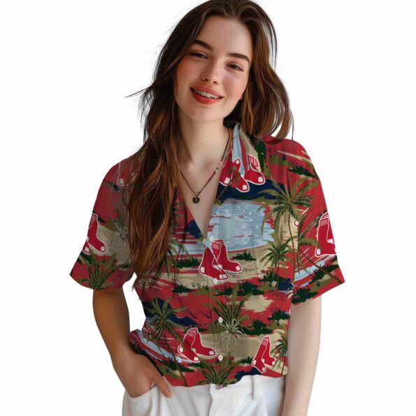 boston-red-sox-palm-horizon-red-hawaiian-shirt-latest-model boston red sox palm horizon red hawaiian shirt latest model
