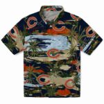 Chicago Bears Hawaiian Shirt - Palm Horizon Blue 1 chicago-bears-palm-horizon-blue-hawaiian-shirt-best-selling