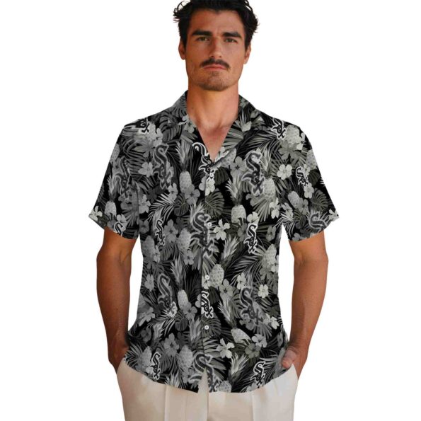 chicago white sox floral pineapple black hawaiian shirt fashion forward
