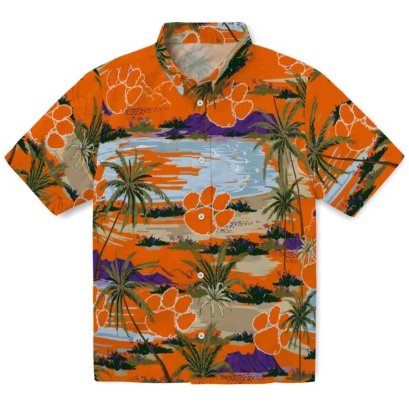 clemson-tigers-palm-horizon-orange-hawaiian-shirt-best-selling clemson tigers palm horizon orange hawaiian shirt best selling