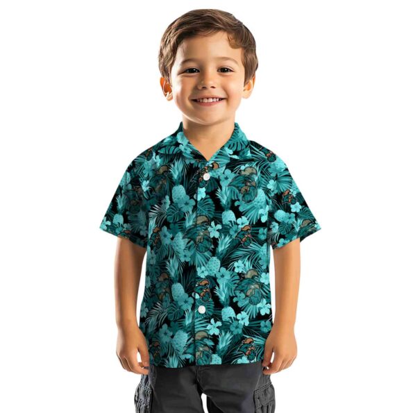 coastal carolina chanticleers floral pineapple green hawaiian shirt top rated