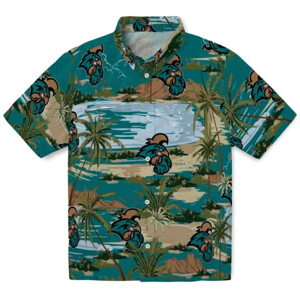coastal-carolina-chanticleers-palm-horizon-green-hawaiian-shirt-best-selling coastal carolina chanticleers palm horizon green hawaiian shirt best selling