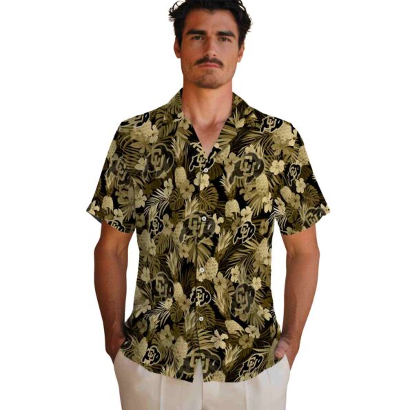 colorado-buffaloes-floral-pineapple-gold-hawaiian-shirt-fashion-forward colorado buffaloes floral pineapple gold hawaiian shirt fashion forward