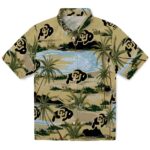 Colorado Buffaloes Hawaiian Shirt - Palm Horizon Gold 1 colorado-buffaloes-palm-horizon-gold-hawaiian-shirt-best-selling
