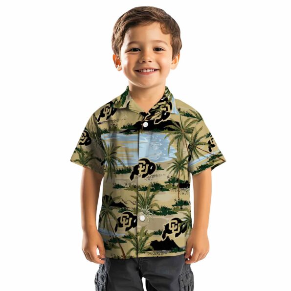 colorado-buffaloes-palm-horizon-gold-hawaiian-shirt-top-rated colorado buffaloes palm horizon gold hawaiian shirt top rated