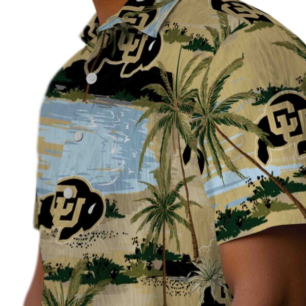 colorado-buffaloes-palm-horizon-gold-hawaiian-shirt-trendy colorado buffaloes palm horizon gold hawaiian shirt trendy