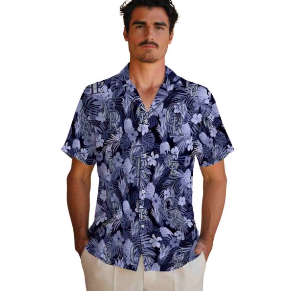 colorado-rockies-floral-pineapple-blue-hawaiian-shirt-fashion-forward colorado rockies floral pineapple blue hawaiian shirt fashion forward
