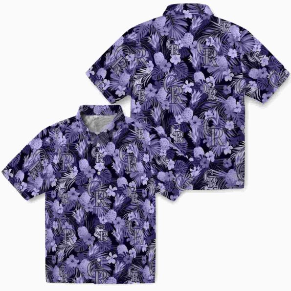 colorado-rockies-floral-pineapple-blue-hawaiian-shirt-high-quality colorado rockies floral pineapple blue hawaiian shirt high quality