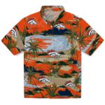 Denver Broncos Hawaiian Shirt - Palm Horizon Orange 1 denver-broncos-palm-horizon-orange-hawaiian-shirt-best-selling