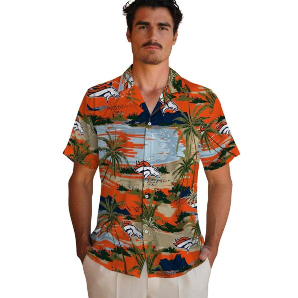 denver-broncos-palm-horizon-orange-hawaiian-shirt-fashion-forward denver broncos palm horizon orange hawaiian shirt fashion forward