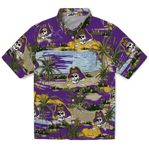 east-carolina-pirates-palm-horizon-purple-hawaiian-shirt-best-selling east carolina pirates palm horizon purple hawaiian shirt best selling