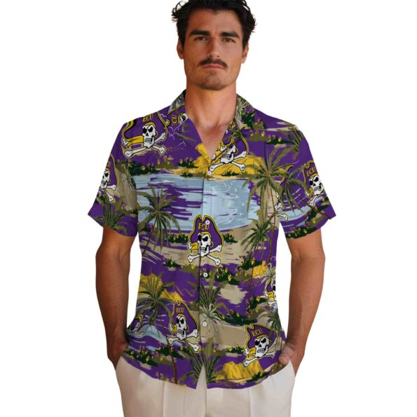 east-carolina-pirates-palm-horizon-purple-hawaiian-shirt-fashion-forward east carolina pirates palm horizon purple hawaiian shirt fashion forward