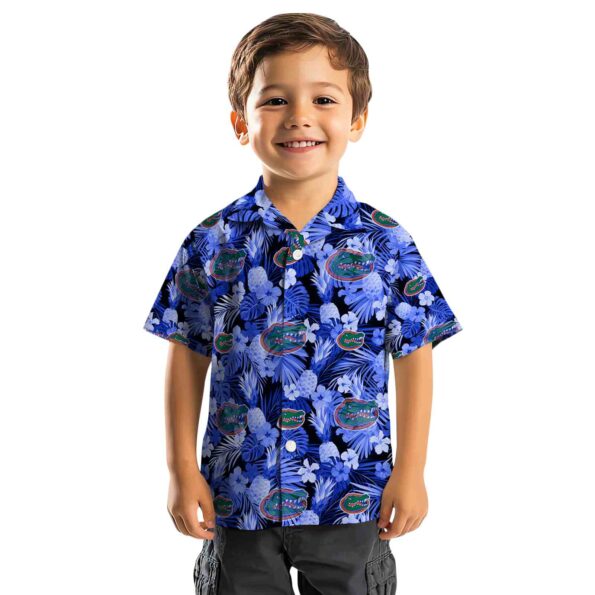 florida gators floral pineapple blue hawaiian shirt top rated