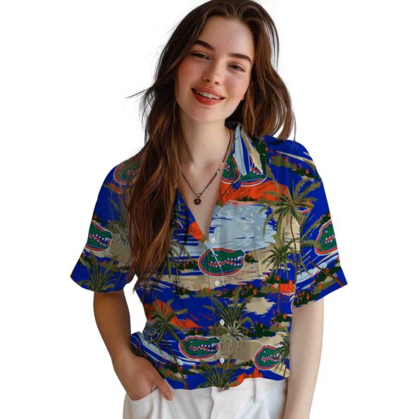 florida-gators-palm-horizon-blue-hawaiian-shirt-latest-model florida gators palm horizon blue hawaiian shirt latest model