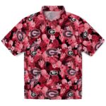 Georgia Bulldogs Hawaiian Shirt - Floral Pineapple Red 1 georgia-bulldogs-floral-pineapple-red-hawaiian-shirt-best-selling