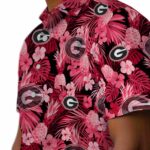 georgia-bulldogs-floral-pineapple-red-hawaiian-shirt-best-selling