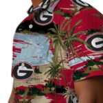 georgia-bulldogs-palm-horizon-red-hawaiian-shirt-best-selling