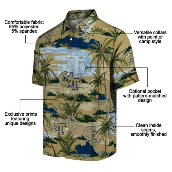 georgia-tech-yellow-jackets-palm-horizon-gold-hawaiian-shirt-new-arrival georgia tech yellow jackets palm horizon gold hawaiian shirt new arrival
