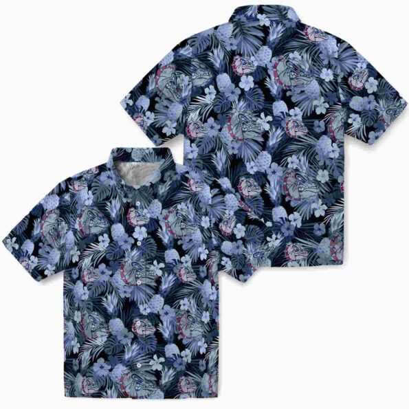 gonzaga-bulldogs-floral-pineapple-blue-hawaiian-shirt-high-quality gonzaga bulldogs floral pineapple blue hawaiian shirt high quality