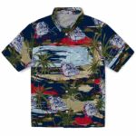 Gonzaga Bulldogs Hawaiian Shirt - Palm Horizon Blue 1 gonzaga-bulldogs-palm-horizon-blue-hawaiian-shirt-best-selling