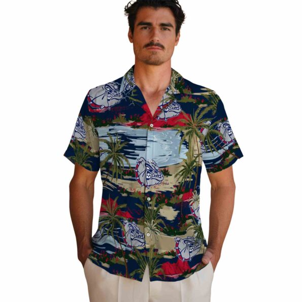 gonzaga-bulldogs-palm-horizon-blue-hawaiian-shirt-fashion-forward gonzaga bulldogs palm horizon blue hawaiian shirt fashion forward