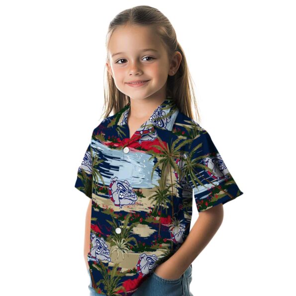 gonzaga-bulldogs-palm-horizon-blue-hawaiian-shirt-premium-grade gonzaga bulldogs palm horizon blue hawaiian shirt premium grade