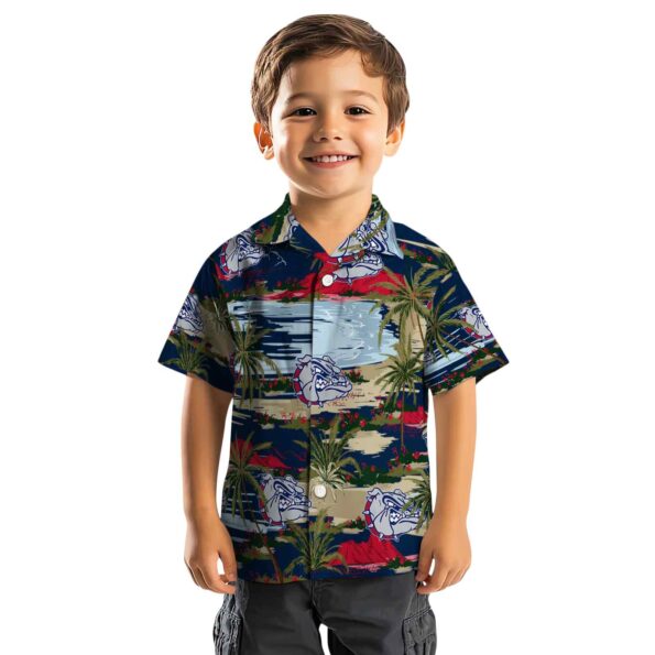 gonzaga-bulldogs-palm-horizon-blue-hawaiian-shirt-top-rated gonzaga bulldogs palm horizon blue hawaiian shirt top rated