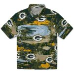 Green Bay Packers Hawaiian Shirt - Palm Horizon Green 1 green-bay-packers-palm-horizon-green-hawaiian-shirt-best-selling