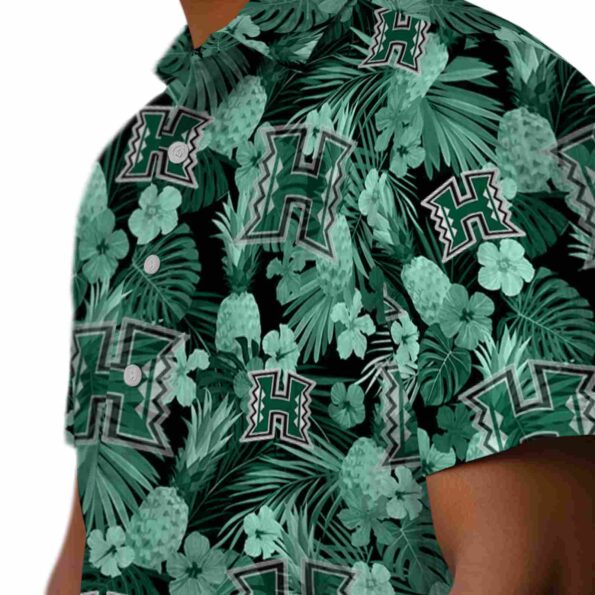 hawaii-rainbow-warriors-floral-pineapple-green-hawaiian-shirt-trendy hawaii rainbow warriors floral pineapple green hawaiian shirt trendy