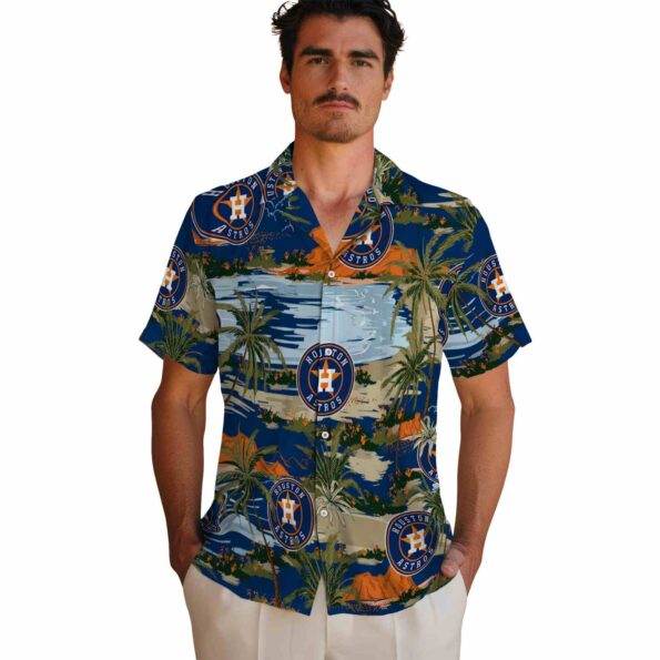 houston astros palm horizon blue hawaiian shirt fashion forward