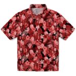 Indiana Hoosiers Hawaiian Shirt - Floral Pineapple Red 1 indiana-hoosiers-floral-pineapple-red-hawaiian-shirt-best-selling