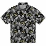 Iowa Hawkeyes Hawaiian Shirt - Floral Pineapple Black 1 iowa-hawkeyes-floral-pineapple-black-hawaiian-shirt-best-selling