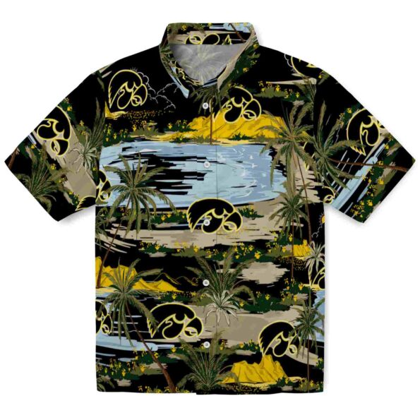 iowa-hawkeyes-palm-horizon-black-hawaiian-shirt-best-selling iowa hawkeyes palm horizon black hawaiian shirt best selling