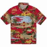 Iowa State Cyclones Hawaiian Shirt - Palm Horizon Red 1 iowa-state-cyclones-palm-horizon-red-hawaiian-shirt-best-selling