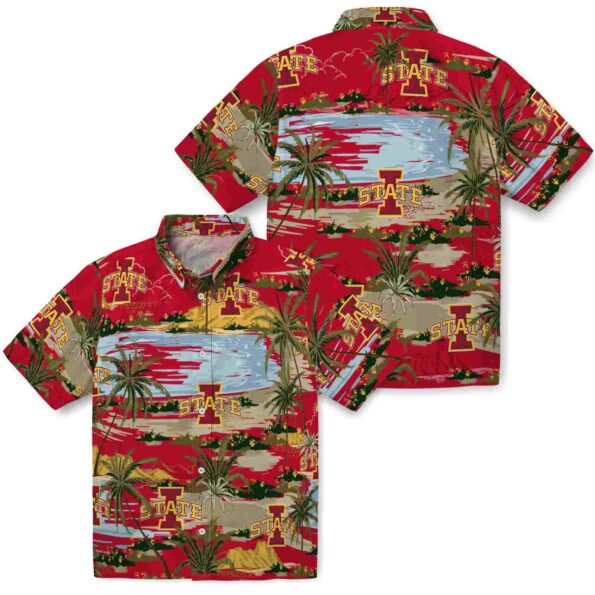 iowa-state-cyclones-palm-horizon-red-hawaiian-shirt-high-quality iowa state cyclones palm horizon red hawaiian shirt high quality