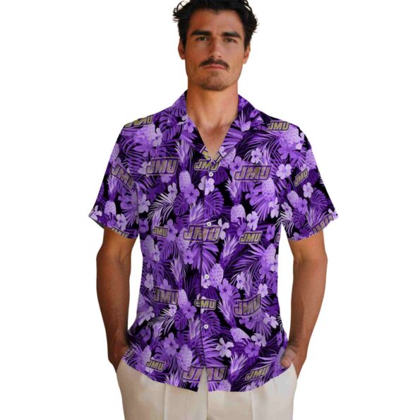 james-madison-dukes-floral-pineapple-purple-hawaiian-shirt-fashion-forward james madison dukes floral pineapple purple hawaiian shirt fashion forward