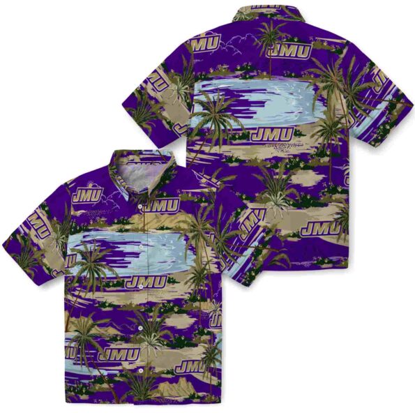 james-madison-dukes-palm-horizon-purple-hawaiian-shirt-high-quality james madison dukes palm horizon purple hawaiian shirt high quality