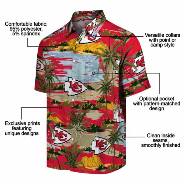 kansas city chiefs palm horizon red hawaiian shirt new arrival