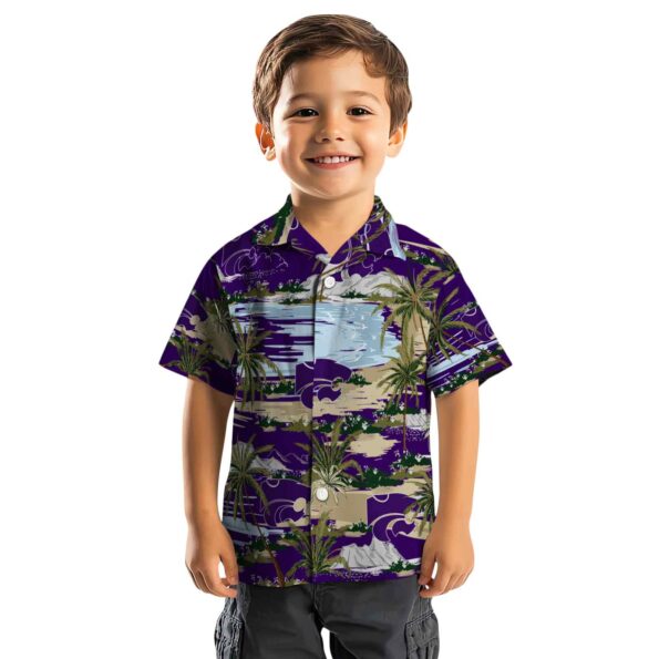 kansas state wildcats palm horizon purple hawaiian shirt top rated