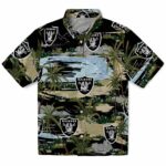Las Vegas Raiders Hawaiian Shirt - Palm Horizon Black 1 las-vegas-raiders-palm-horizon-black-hawaiian-shirt-best-selling