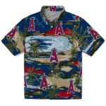 Los Angeles Angels Hawaiian Shirt - Palm Horizon Blue 1 los-angeles-angels-palm-horizon-blue-hawaiian-shirt-best-selling