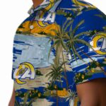los-angeles-rams-palm-horizon-blue-hawaiian-shirt-best-selling